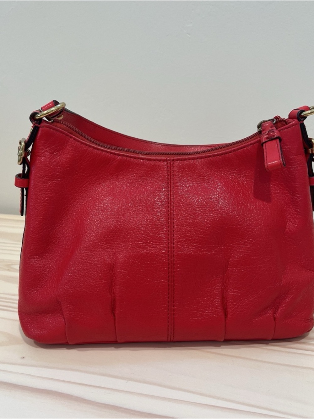 Coach bright red vintage purse - Picture 4 of 8